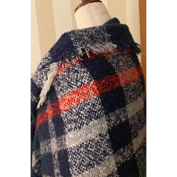 Scottish Tartan Plaid Blanket Wrap Scarf‎ Shawl Women OS Soft Warm Cozy Winter - Picture 5 of 12